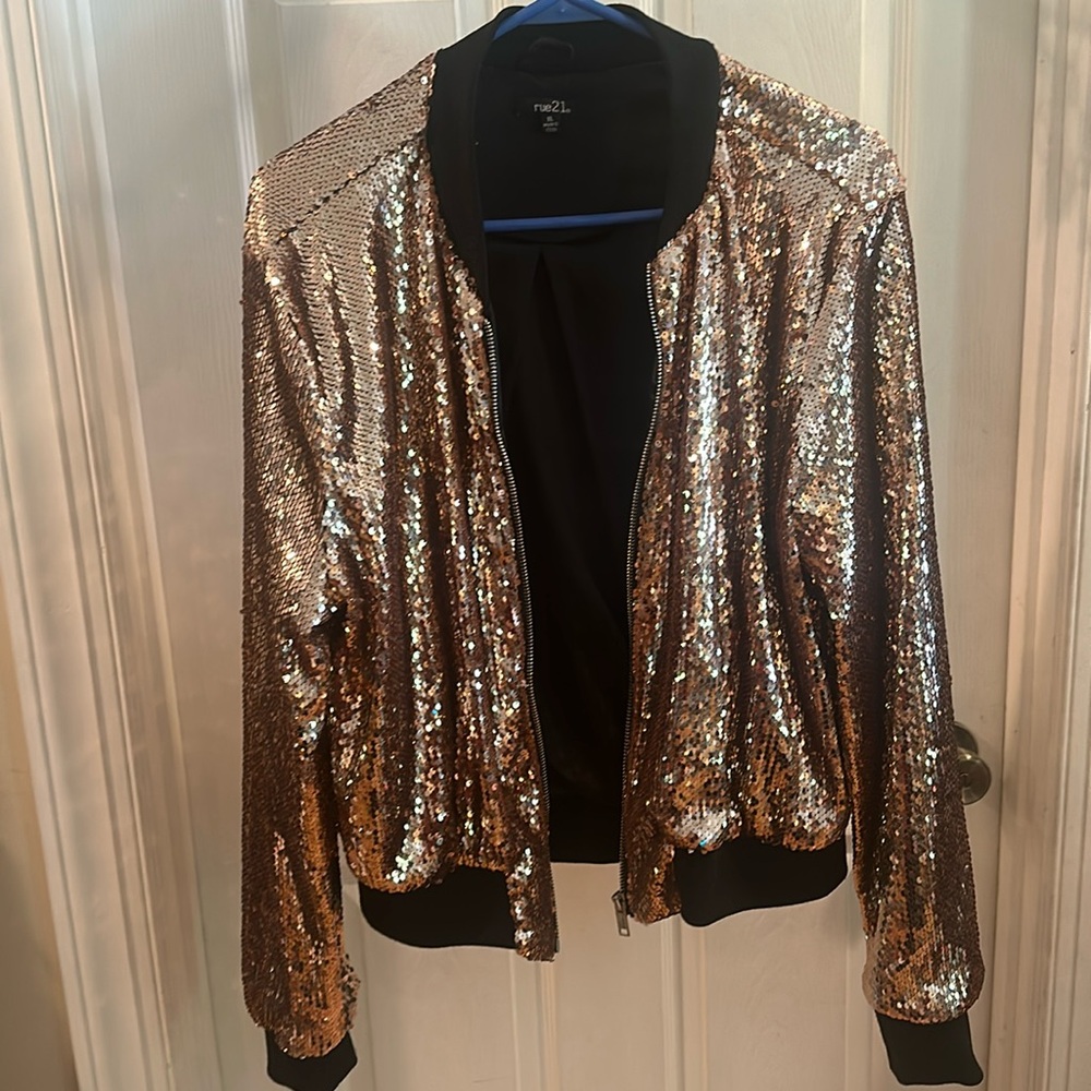 Gold sequin jacket